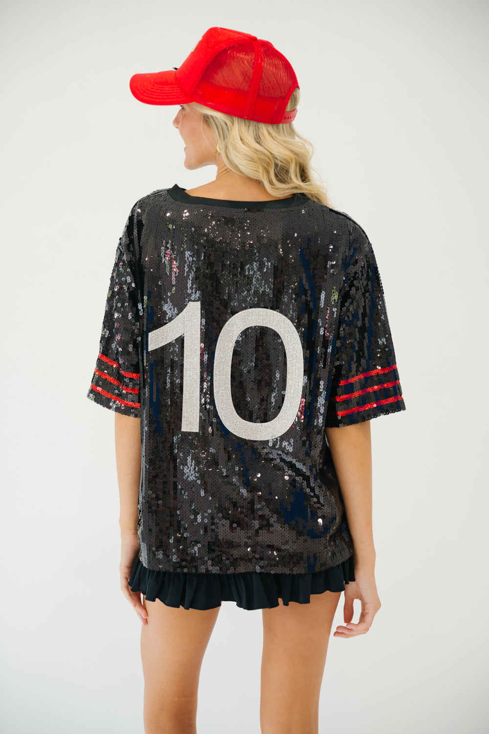 CUSTOM CLASSY UNTIL KICKOFF SEQUIN TOP | Judith March