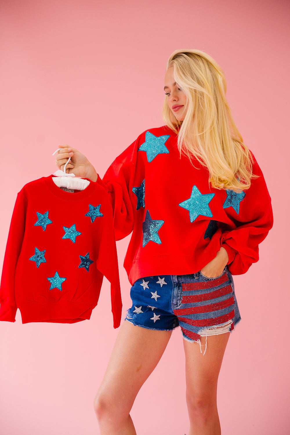 Judith selling March STARSTRUCK COWGIRL PULLOVER.Size M