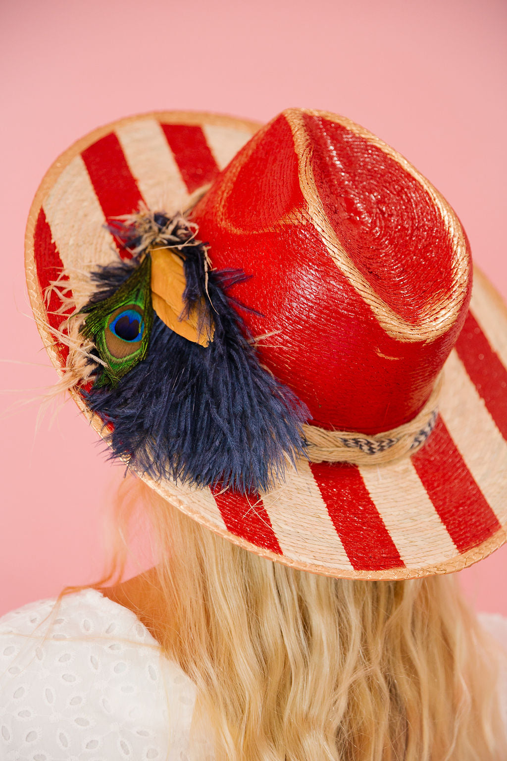 Red floppy sun hat online