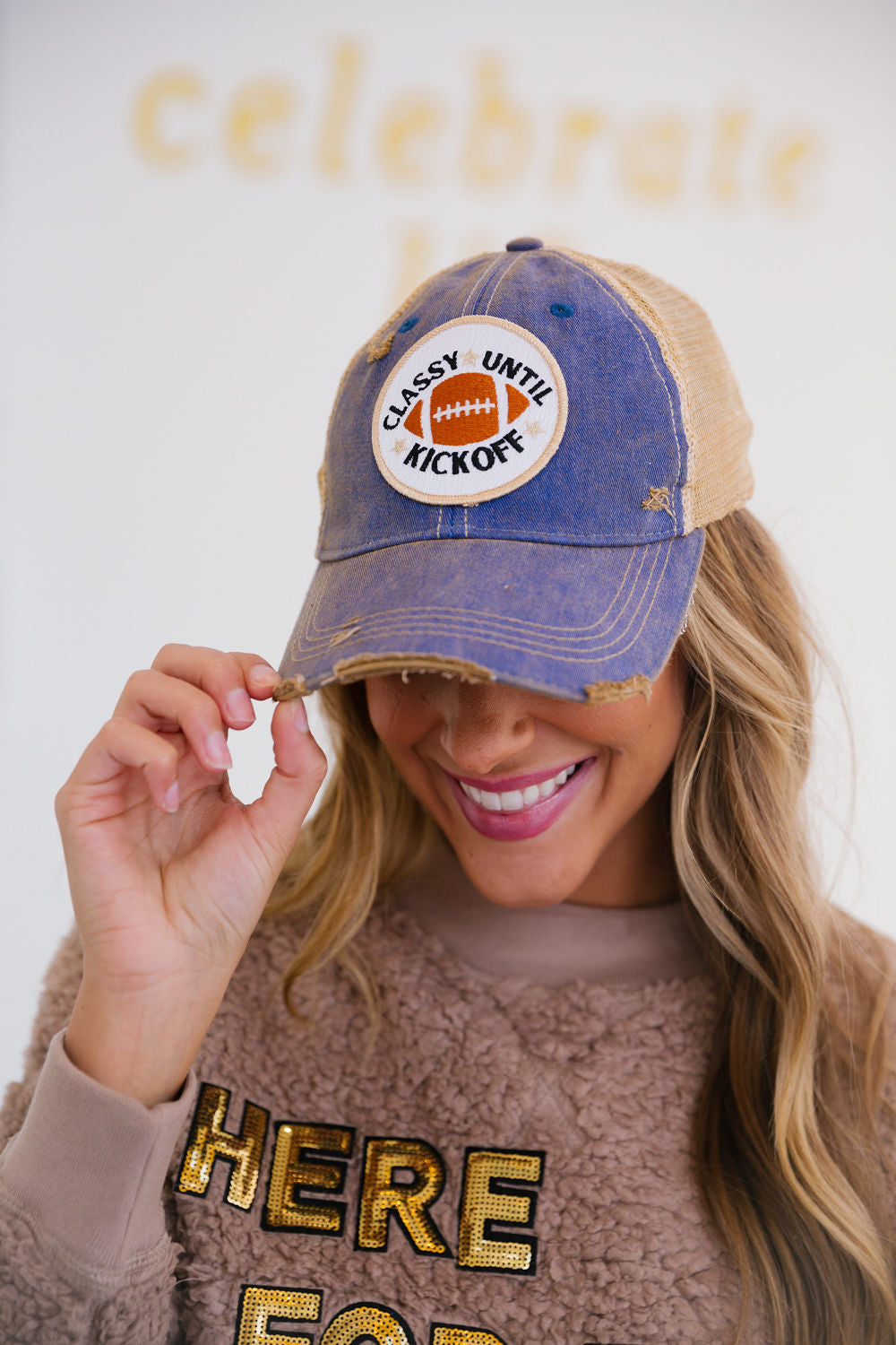 Custom Jm Patch Hat - Coral Distressed | Judith March