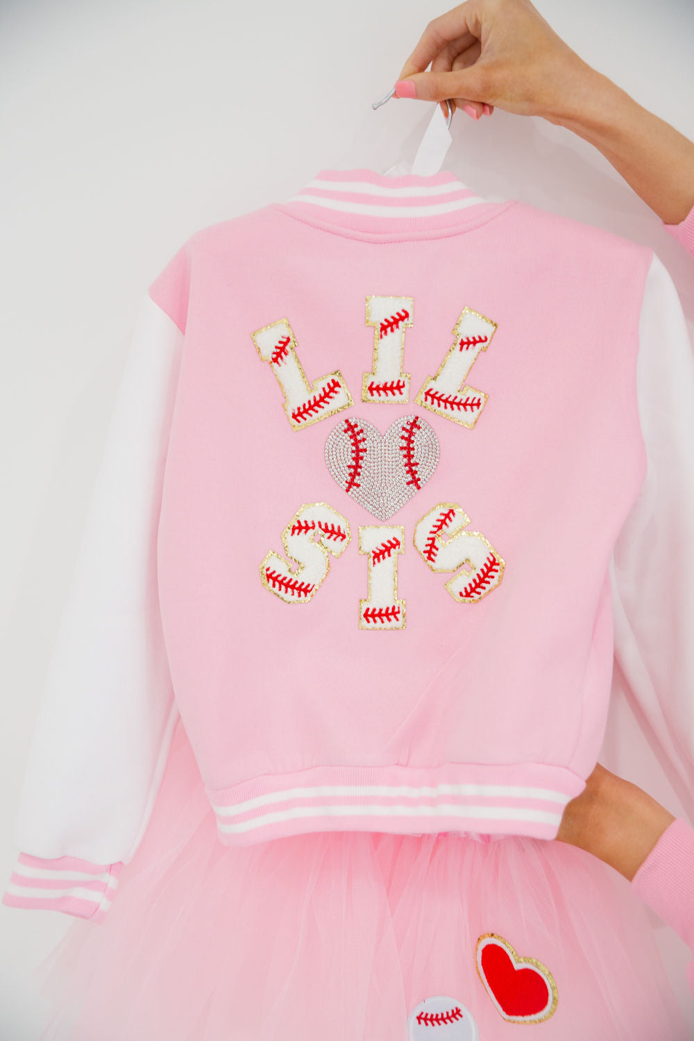 Mini Kids Rudolph Heart Varsity Jacket | Judith March