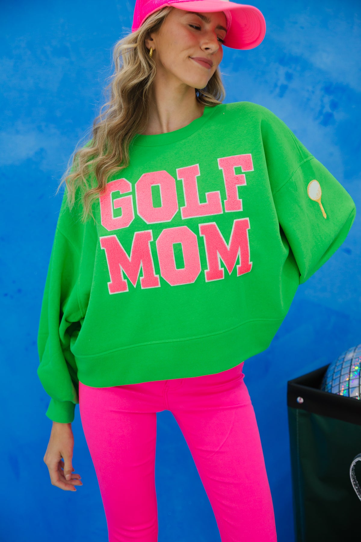 Green best sale golf sweatshirt