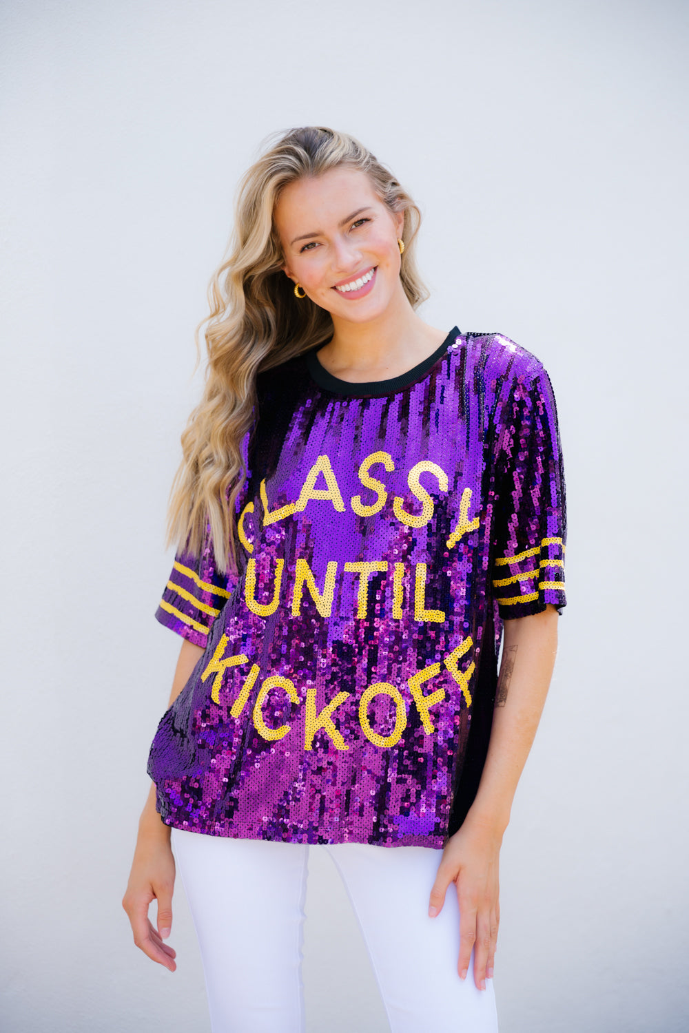 good girl bad girl sequin shirt