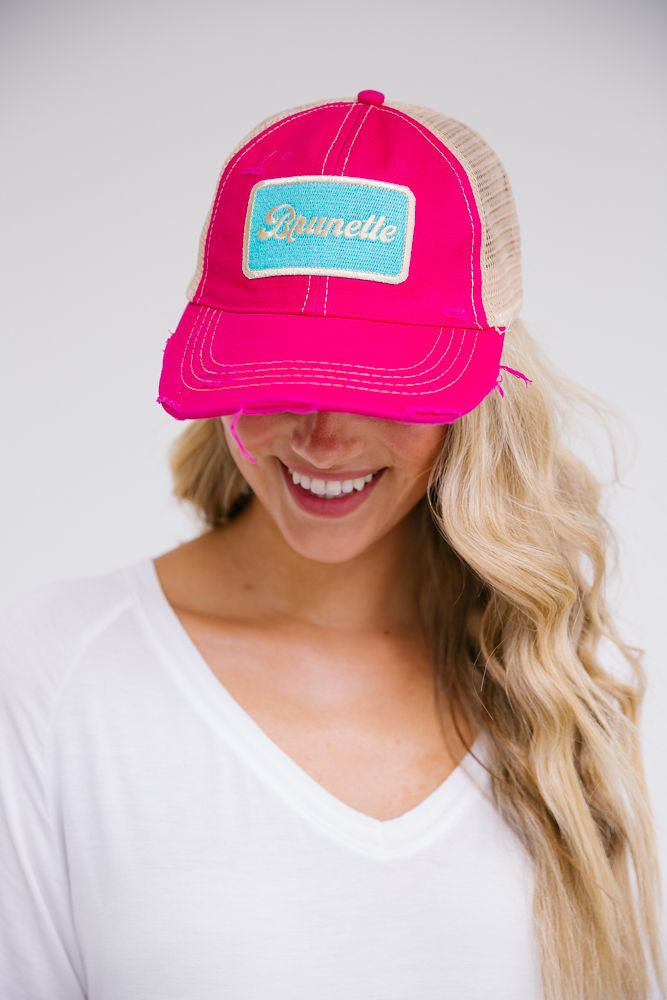 Custom Jm Patch Hat - Coral Distressed | Judith March