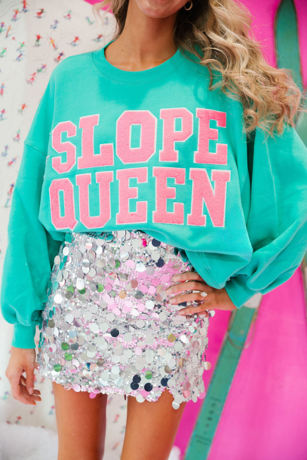 SLOPE QUEEN MINT PULLOVER PULLOVER Judith March   