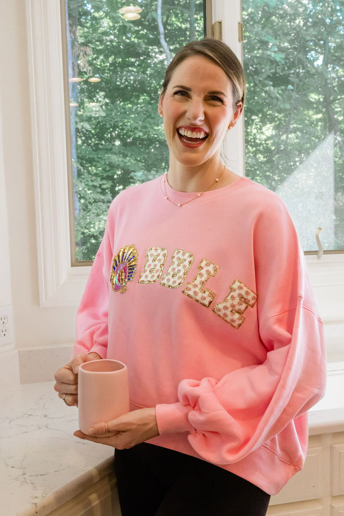 GOBBLE PINK PULLOVER PULLOVER Judith March   