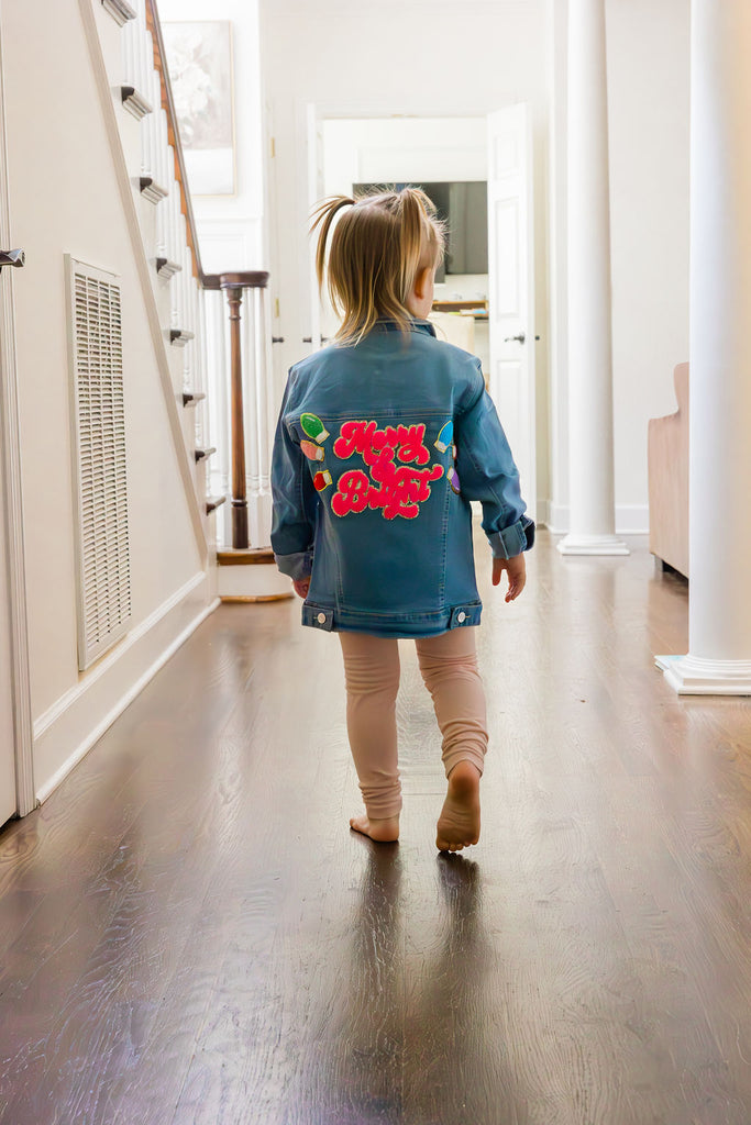 MINI KIDS MERRY & BRIGHT DENIM JACKET JACKET Judith March   