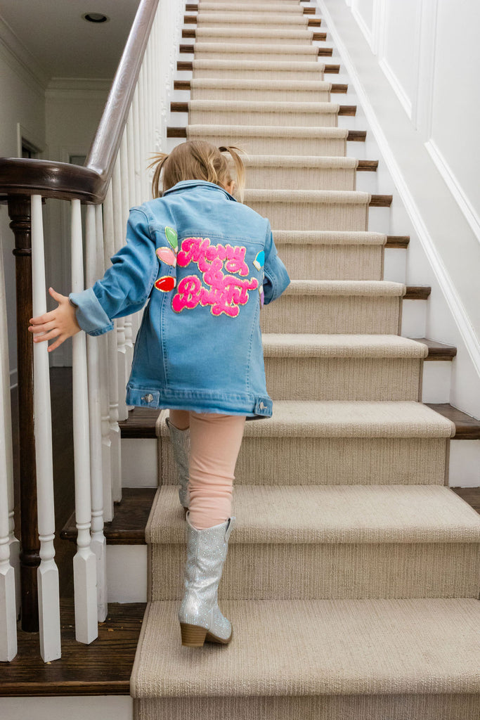 MINI KIDS MERRY & BRIGHT DENIM JACKET JACKET Judith March   