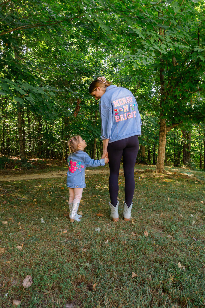 MINI KIDS MERRY & BRIGHT DENIM JACKET JACKET Judith March   