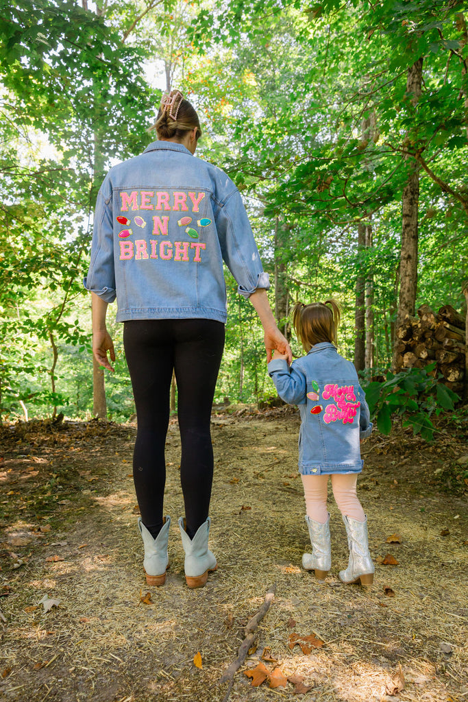 MINI KIDS MERRY & BRIGHT DENIM JACKET JACKET Judith March   