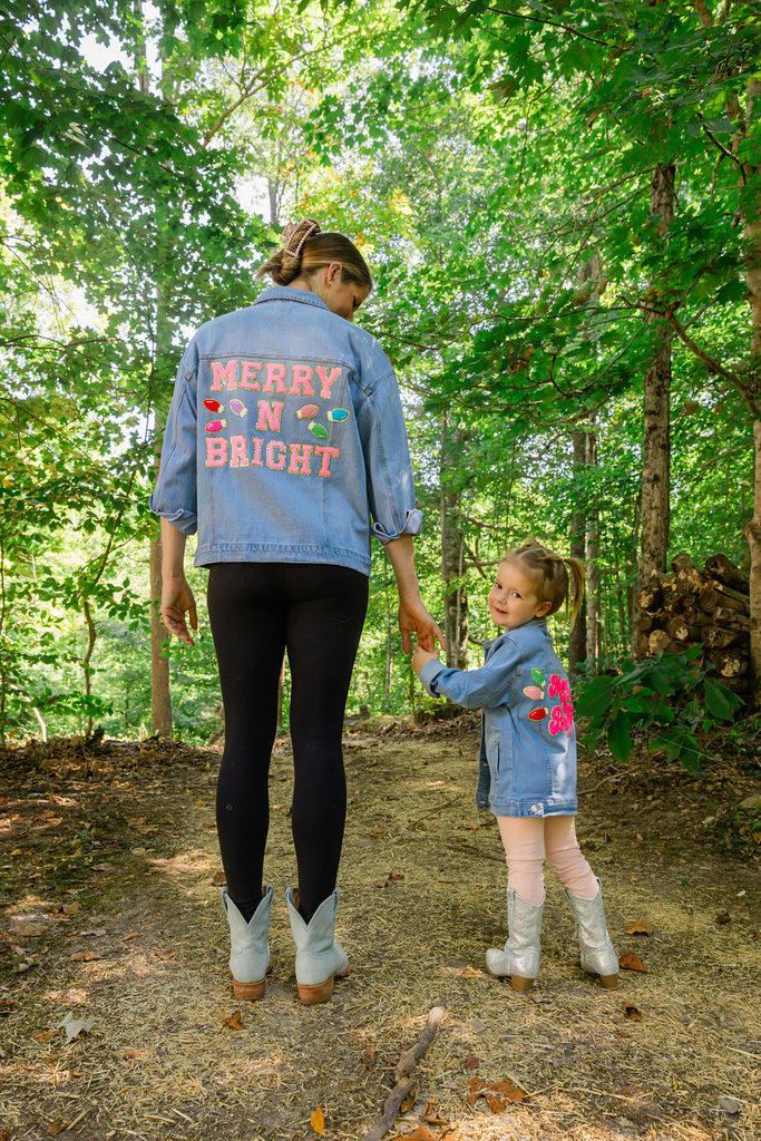 MINI KIDS MERRY & BRIGHT DENIM JACKET JACKET Judith March   