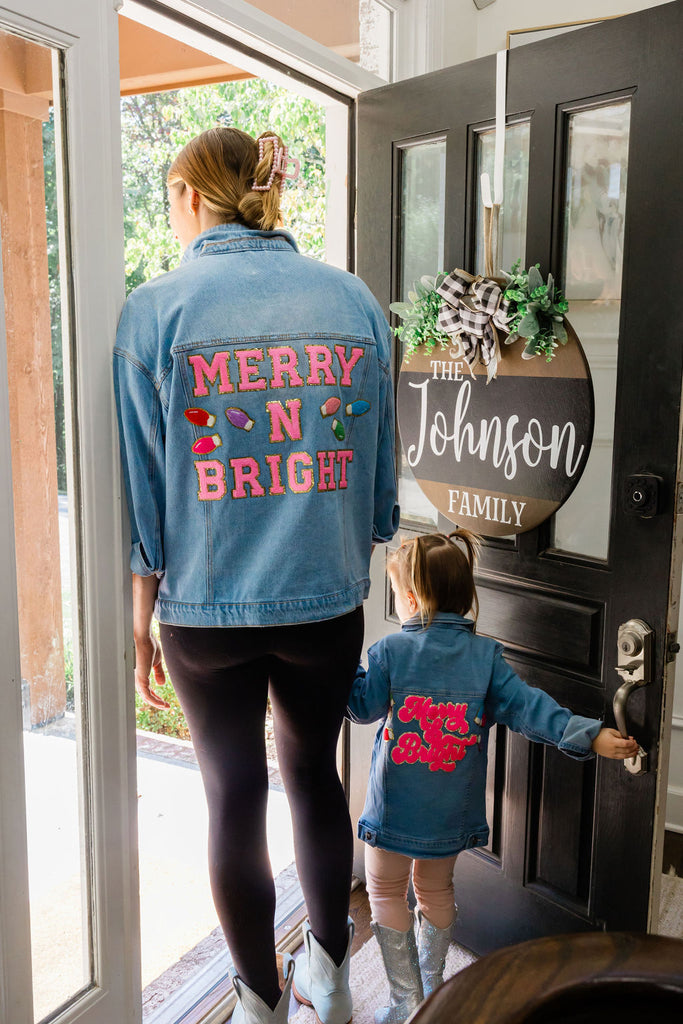 MINI KIDS MERRY & BRIGHT DENIM JACKET JACKET Judith March   