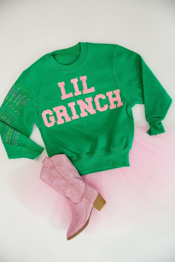 MINI KIDS LIL GRINCH GREEN PULLOVER PULLOVER Judith March   