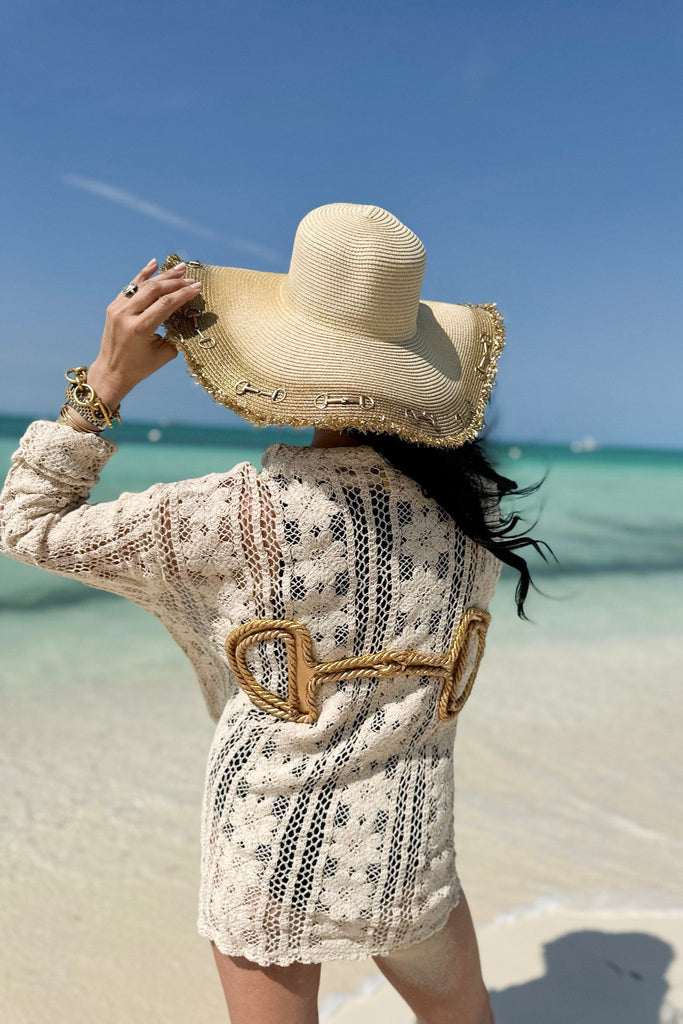 GOLDEN HORSE BIT FLOPPY HAT Sun hat Judith March