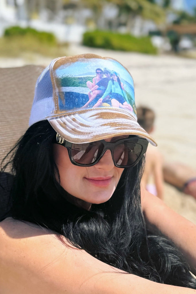 CUSTOM PHOTO TRUCKER HAT HAT Judith March