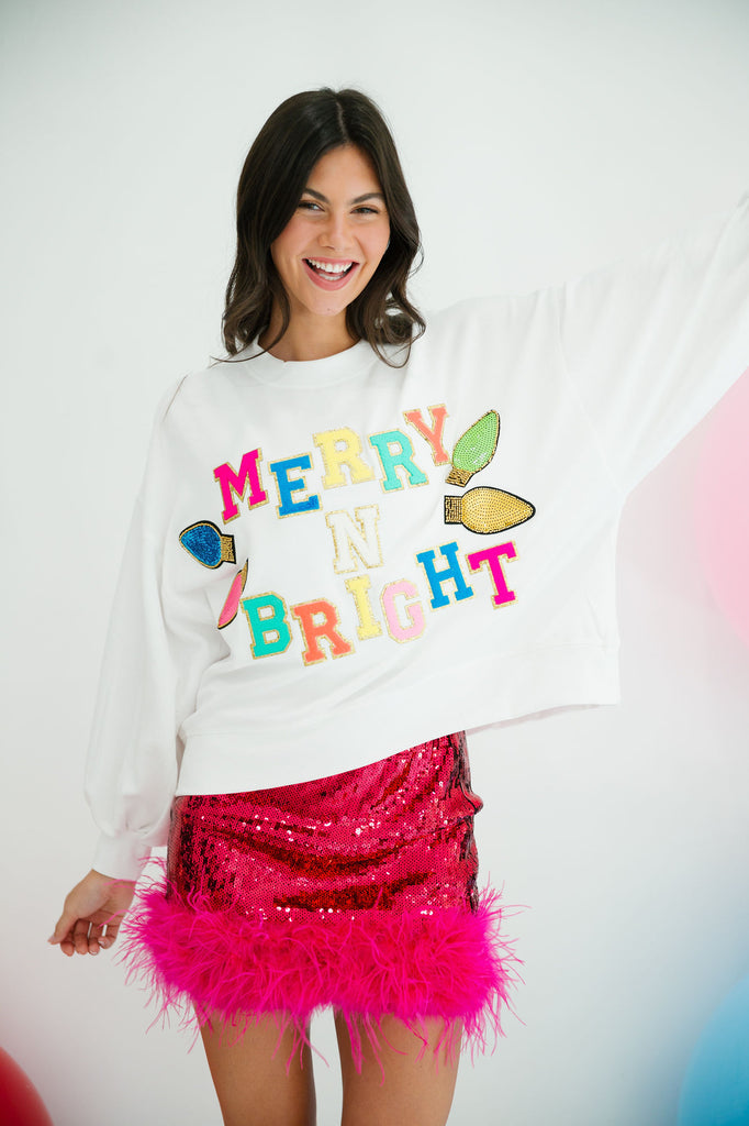 MERRY N BRIGHT WHITE PULLOVER PULLOVER Judith March   