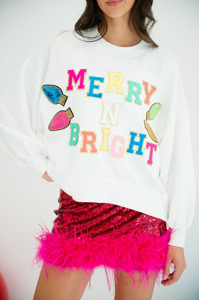 MERRY N BRIGHT WHITE PULLOVER PULLOVER Judith March   