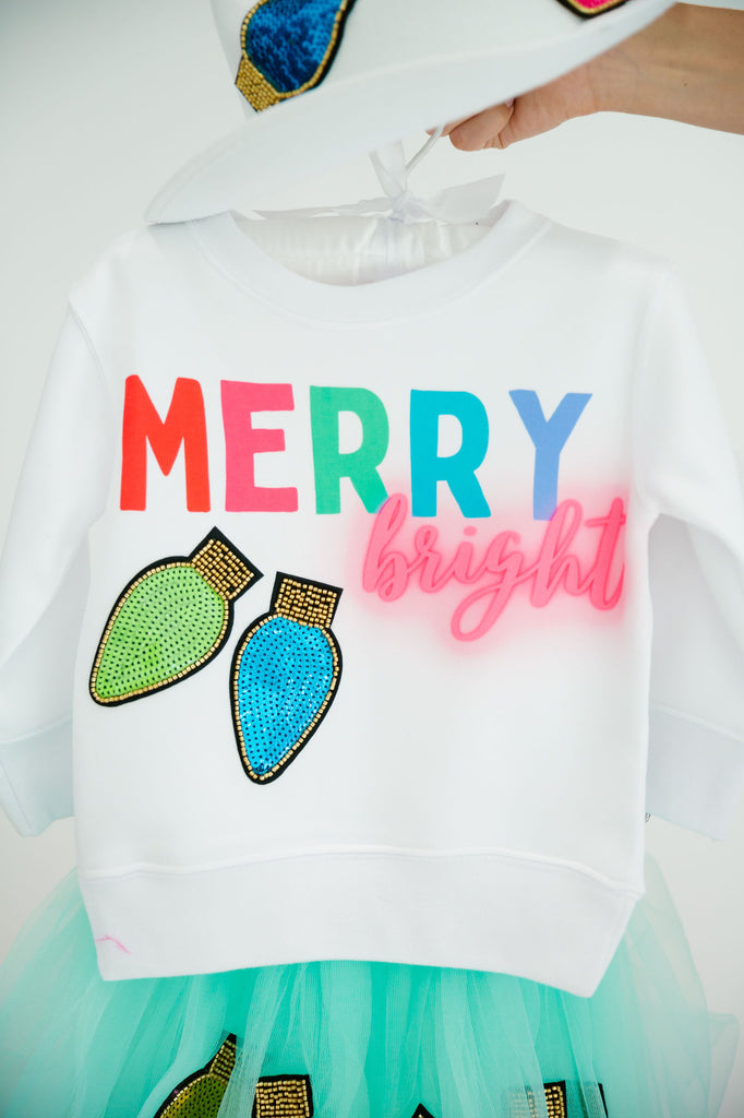 MINI KIDS MERRY BRIGHT WHITE PULLOVER PULLOVER Judith March   