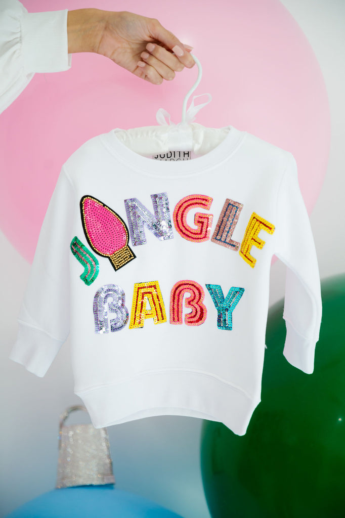 MINI KIDS JINGLE BABY WHITE PULLOVER PULLOVER Judith March   