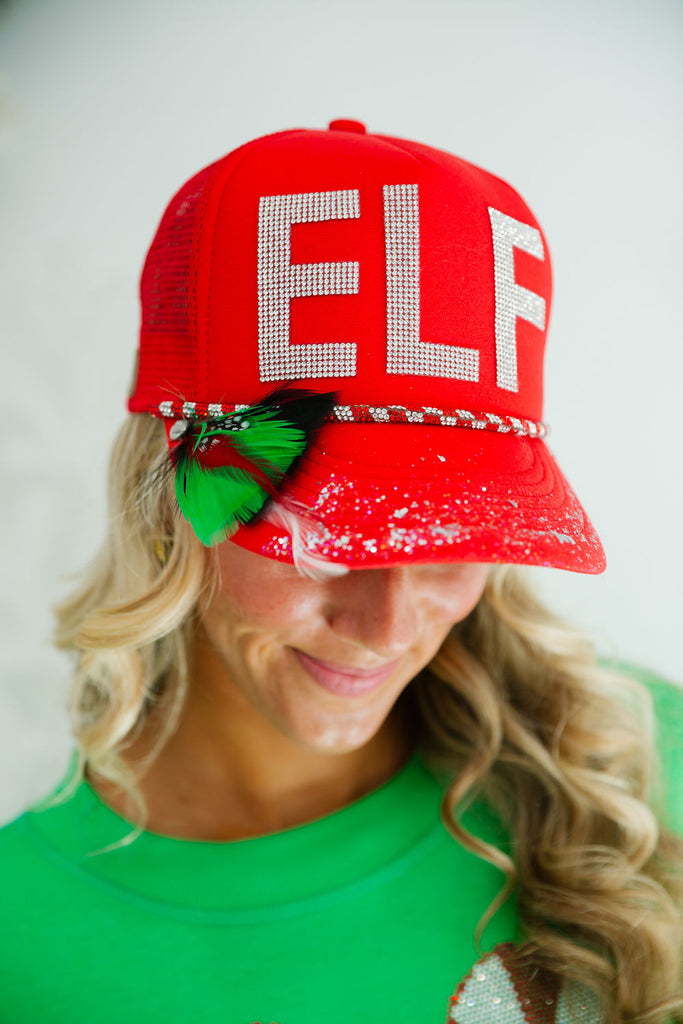 ELF RED TRUCKER HAT HAT Judith March   