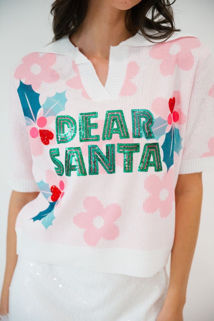 DEAR SANTA PINK FLORAL TOP TOP Judith March   