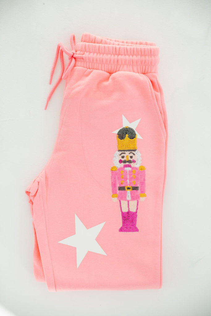 NUTCRACKER JOGGERS joggers Judith March PINK STAR SMALL 