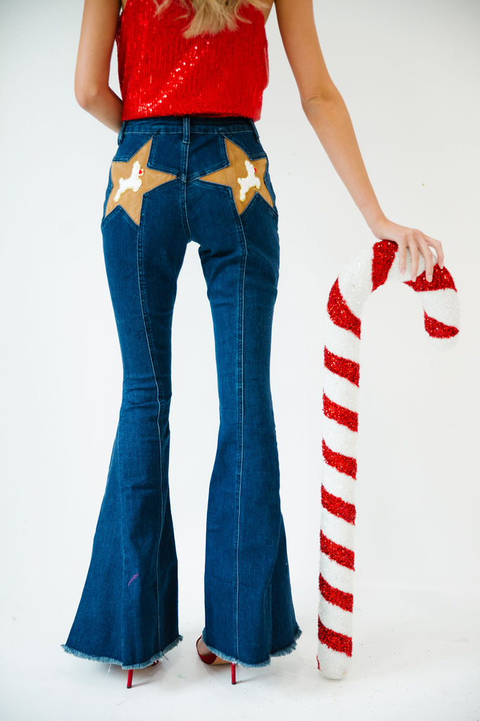 REINDEER STAR DENIM FLARES FLARES Judith March   