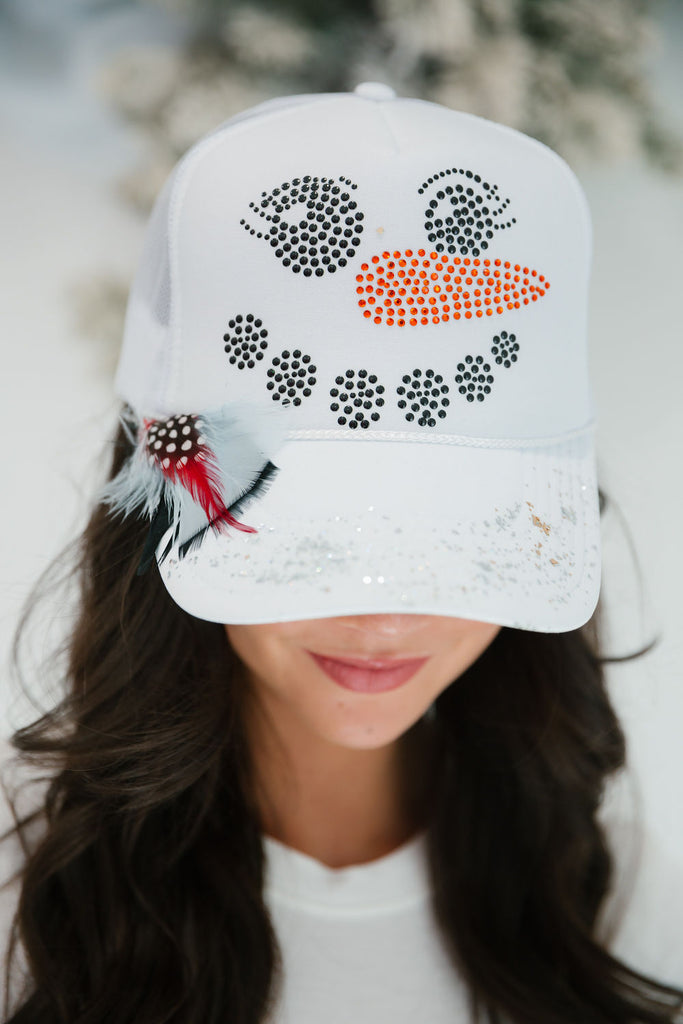 FROSTY WHITE TRUCKER HAT HAT Judith March   