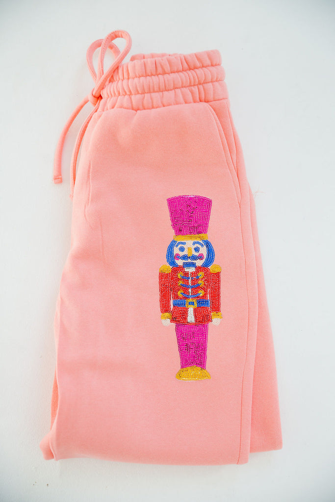 NUTCRACKER JOGGERS joggers Judith March PEACH PINK SMALL 