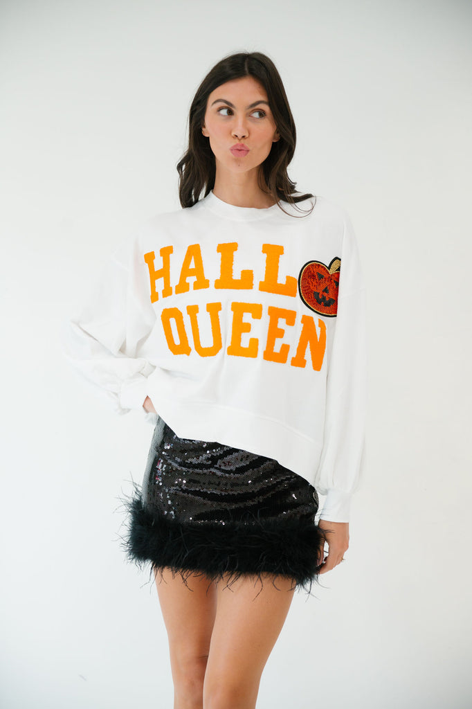 HALLOW QUEEN PUMPKIN PULLOVER PULLOVER Judith March   