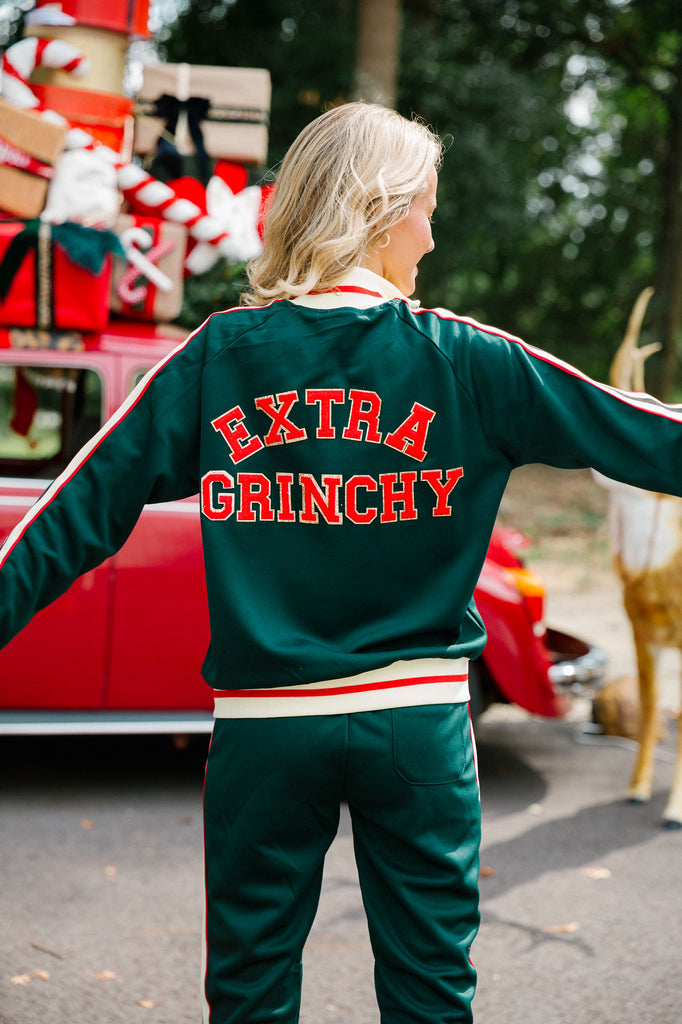 EXTRA GRINCHY GREEN TRACKSUIT SET Judith March   