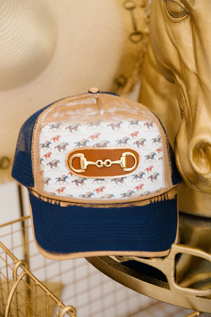 HORSE BIT RACE TRUCKER HAT TRUCKER HAT Judith March