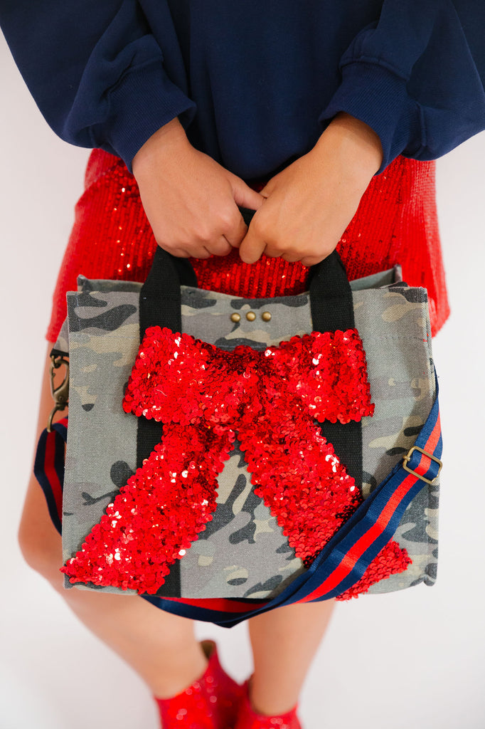 SEASON TO SPARKLE CAMO TOTE BAG Judith March   