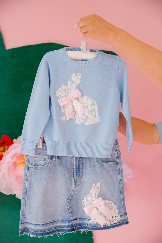 MINI KIDS LACE BUNNY SWEATER SWEATER Judith March