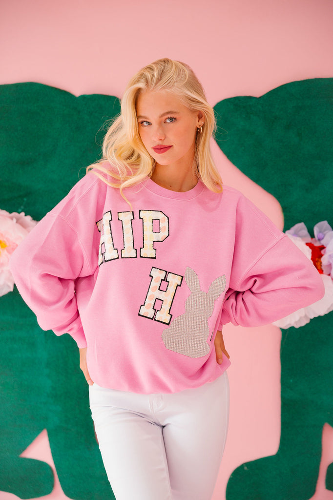 HIP HOP PINK PULLOVER PULLOVER Judith March