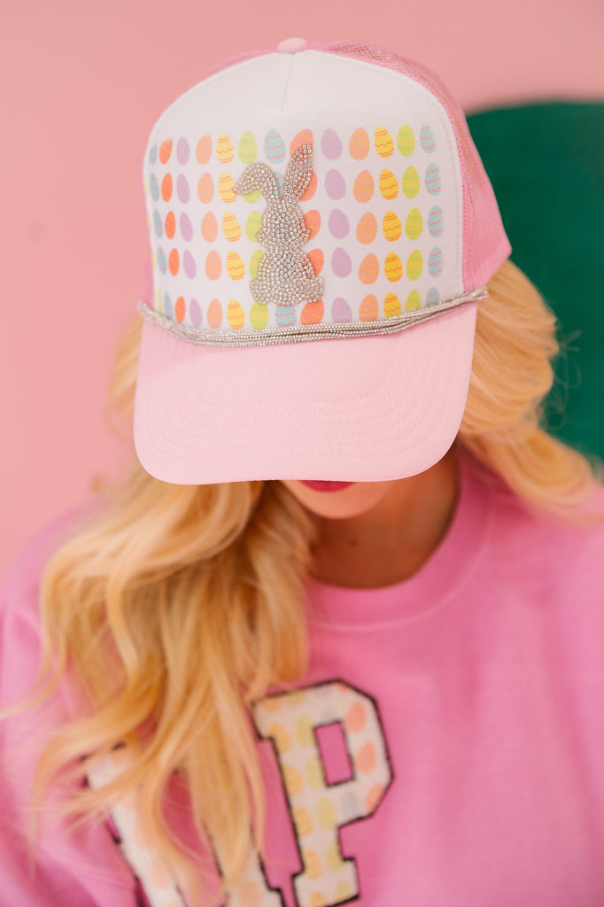 MOM + MINI HOPPY EASTER TRUCKER HATS HAT Judith March ADULT