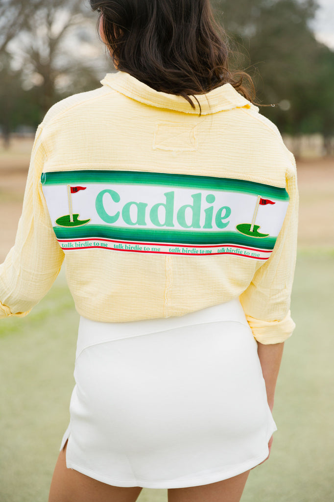 CADDIE 18TH HOLE YELLOW BUTTON DOWN Button Down Judith March