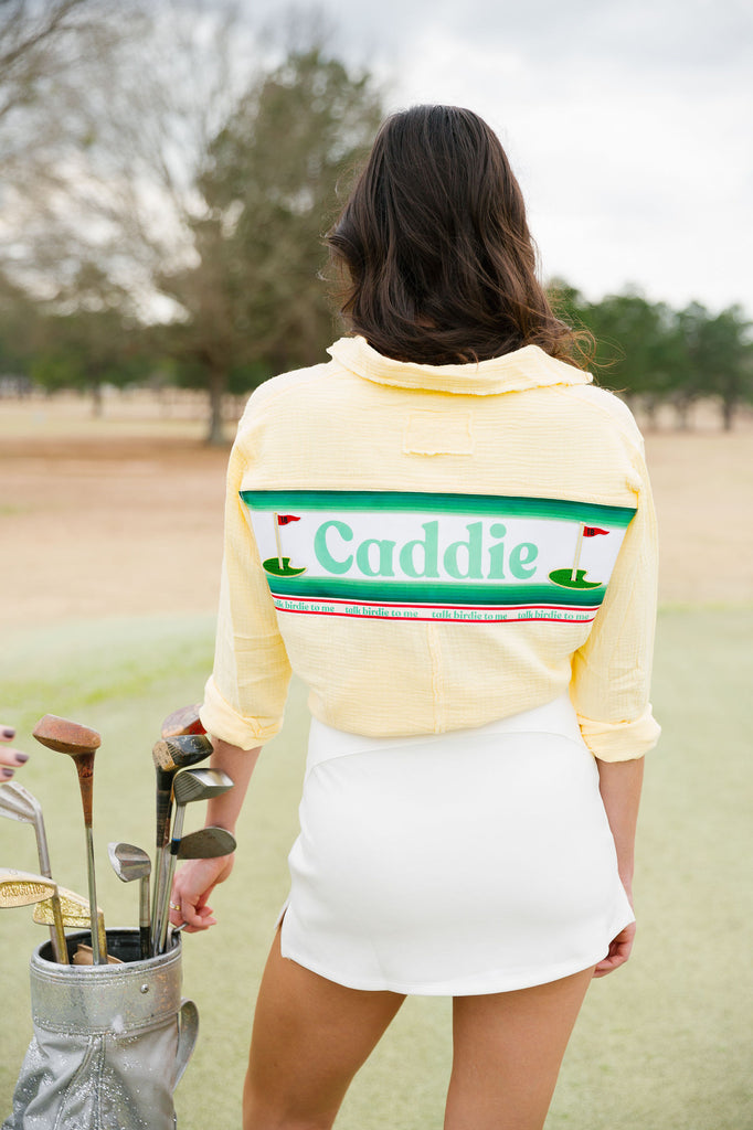 CADDIE 18TH HOLE YELLOW BUTTON DOWN Button Down Judith March