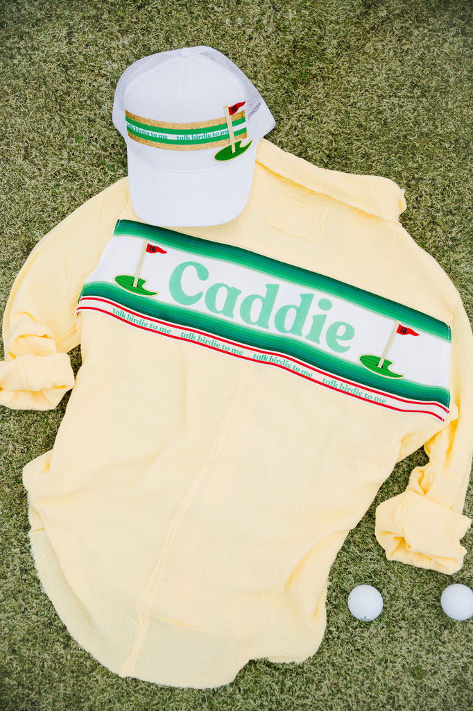 CADDIE 18TH HOLE YELLOW BUTTON DOWN Button Down Judith March