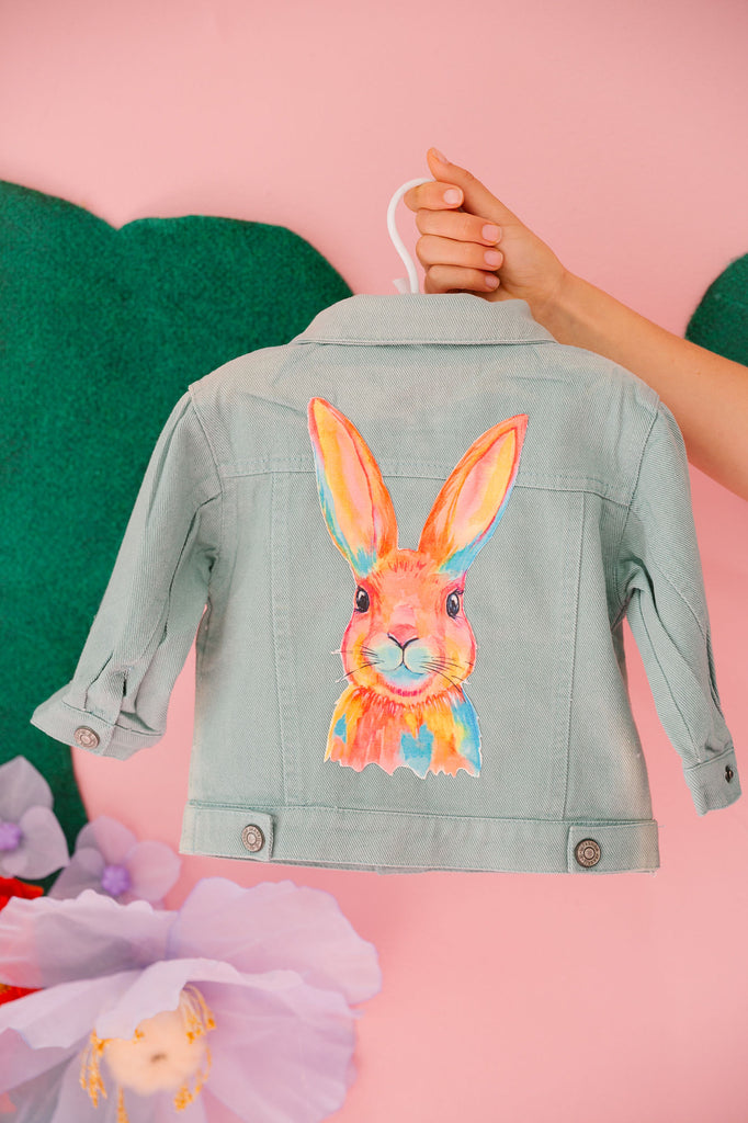 MINI KIDS WATERCOLOR BUNNY JACKET JACKET Judith March