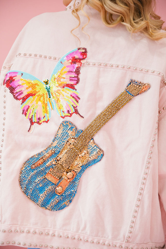 BUTTERFLY MELODY STUDDED JACKETS JACKET Judith March