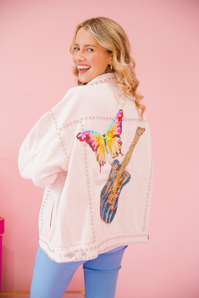 BUTTERFLY MELODY STUDDED JACKETS JACKET Judith March