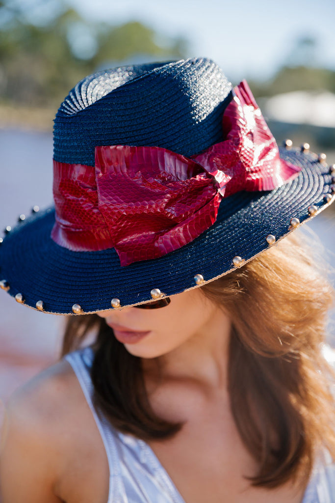 AMERICAN SNAKE SKIN SUN HAT RANCHER HAT Judith March