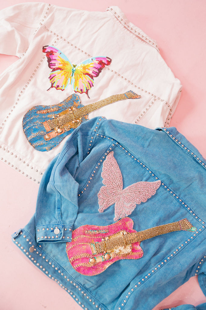 BUTTERFLY MELODY STUDDED JACKETS JACKET Judith March