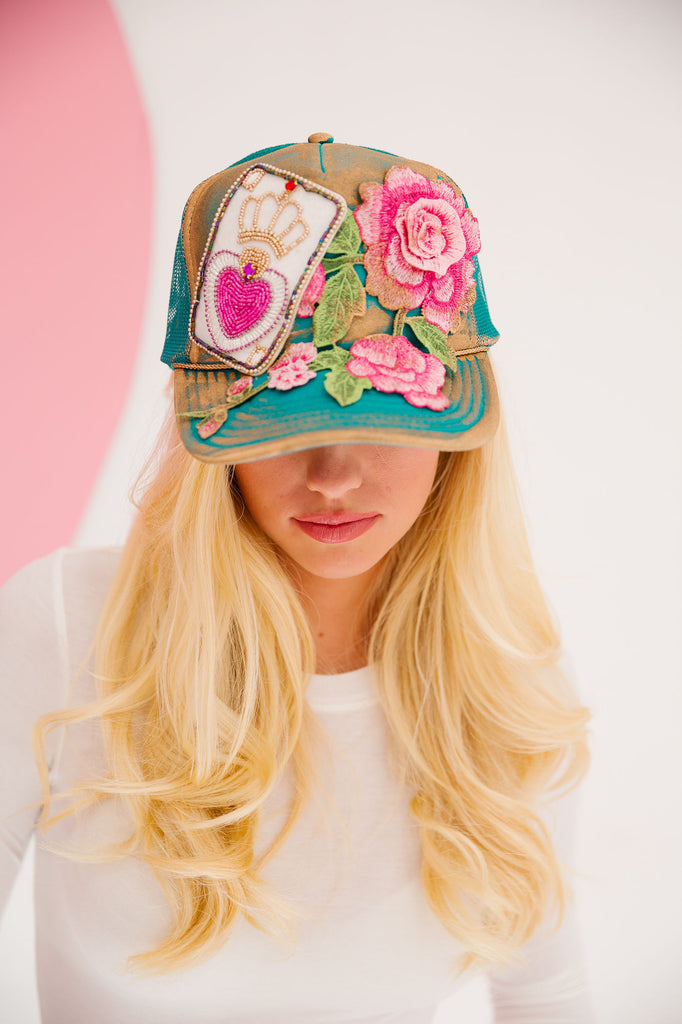 QUEEN OF THE GARDEN TRUCKER HAT HAT Judith March