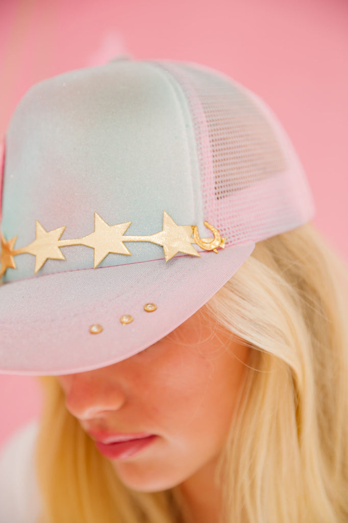 WRITTEN IN THE STARS TRUCKER HAT HAT Judith March