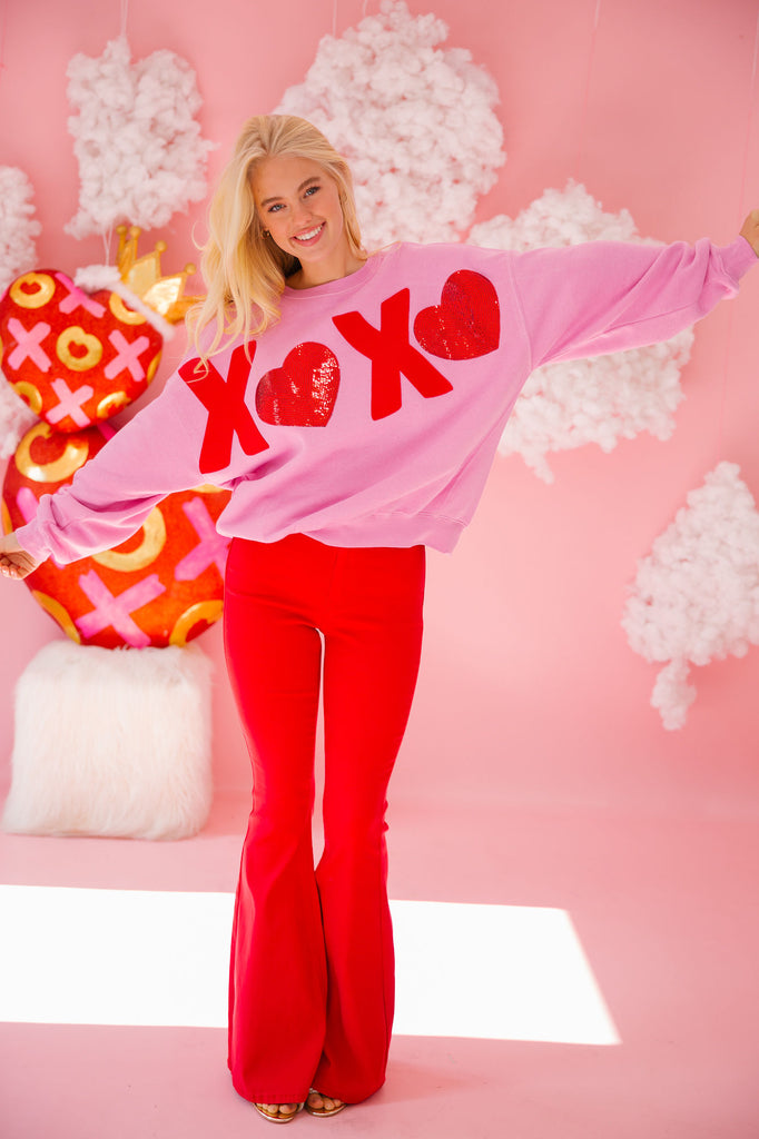 XOXO PINK PULLOVER PULLOVER Judith March