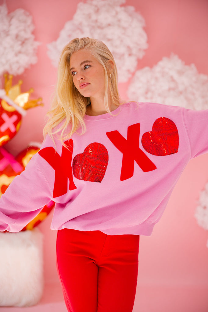 XOXO PINK PULLOVER PULLOVER Judith March