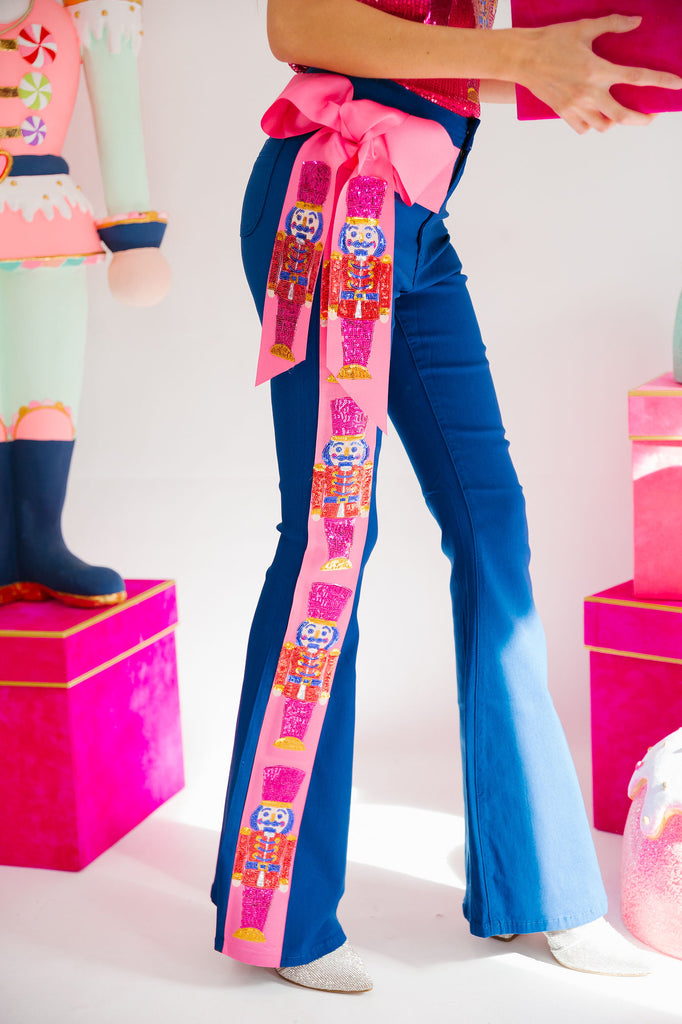 NUTCRACKER SEASON BLUE FLARE PANTS FLARES Judith March   