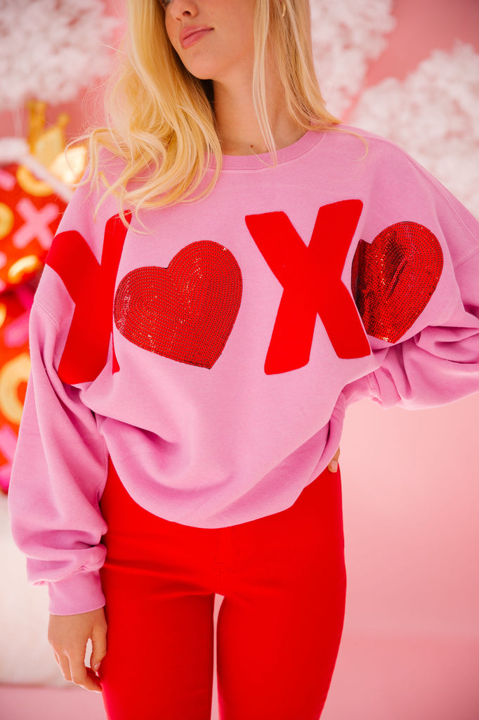 XOXO PINK PULLOVER PULLOVER Judith March